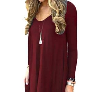 DEARCASE Women's Long Sleeve Casual Loose T-Shirt